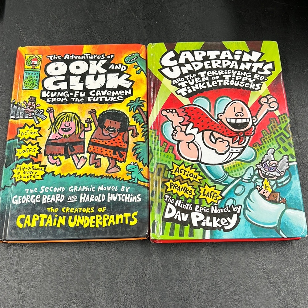 Captain underpants hard cover bundle books